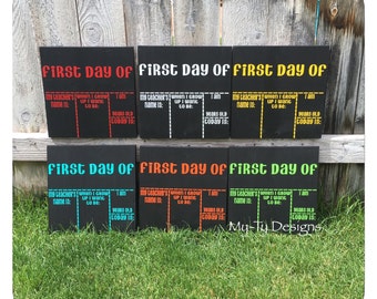 First Day of School reusable chalkboard sign