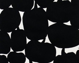 Modern Black and White Fabric - The Ghastlies by Alexander Henry - Ghastlie Jacks in Black - Fabric By the Half Yard