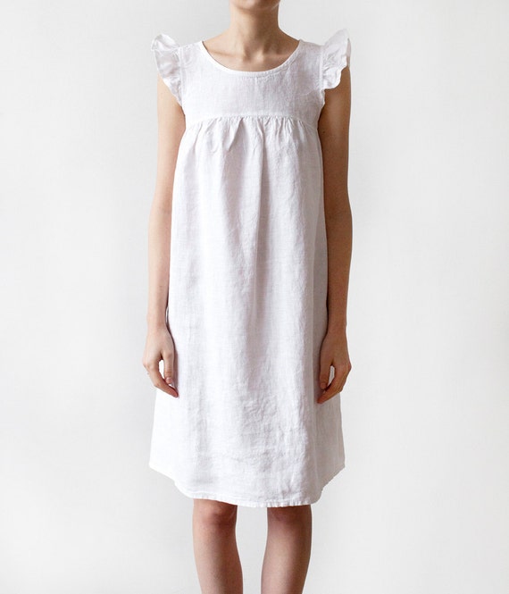 Luxury Linen Womens Nightgown