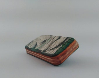 Handmade Recycled Skateboard Brooch