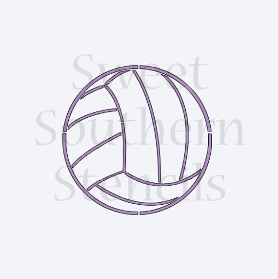 Volleyball Stencil Printable