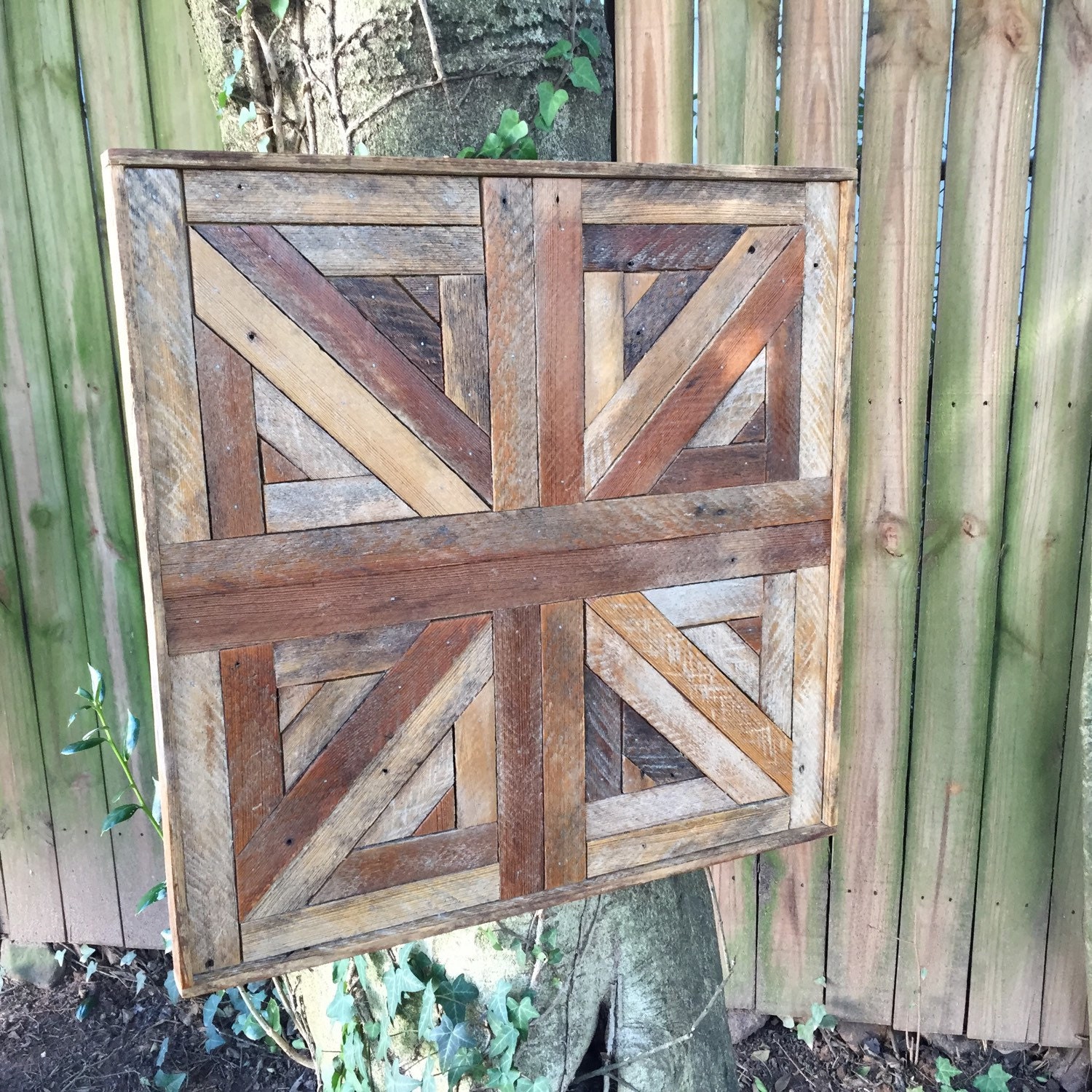 Reclaimed Salvaged Lath Wood Wall Art by PiedmontBrand on Etsy