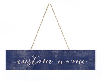 Custom Name Wood Sign - Personalized Wooden Sign, Custom Wood Gift, Wood Script Sign, Wood Name Sign, Hanging Name Sign, Custom Wooden Name