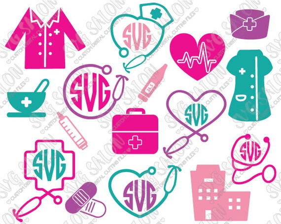 Download Stethoscope Nursing Doctor and Medical Monogram Frame by ...