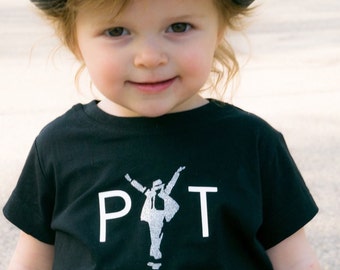 PYT pretty young thing Michael Jackson shirt, music king of pop tshirt girl glitter