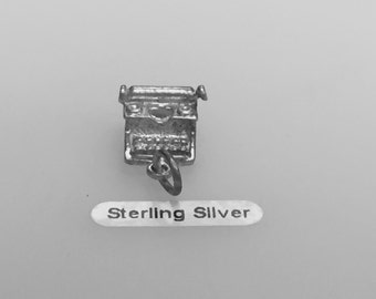 Sterling Silver Typewriter Charm