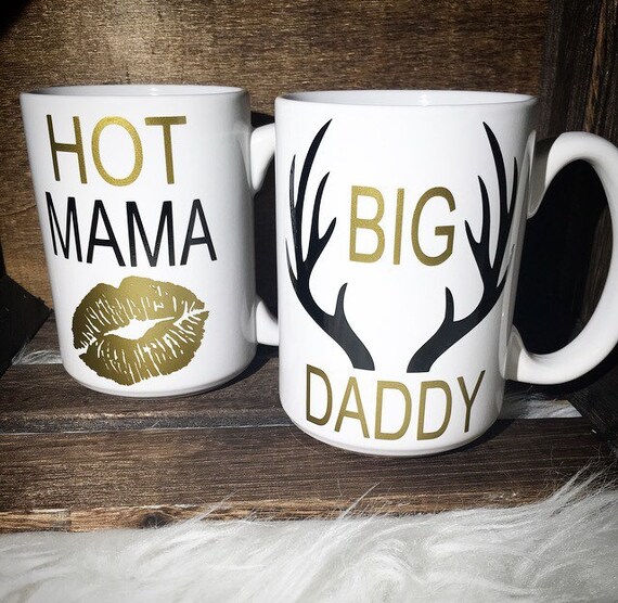 Items Similar To Hot Mama Big Daddy Mug Set Bleau Street Boutique T Ideas Coffee 2007