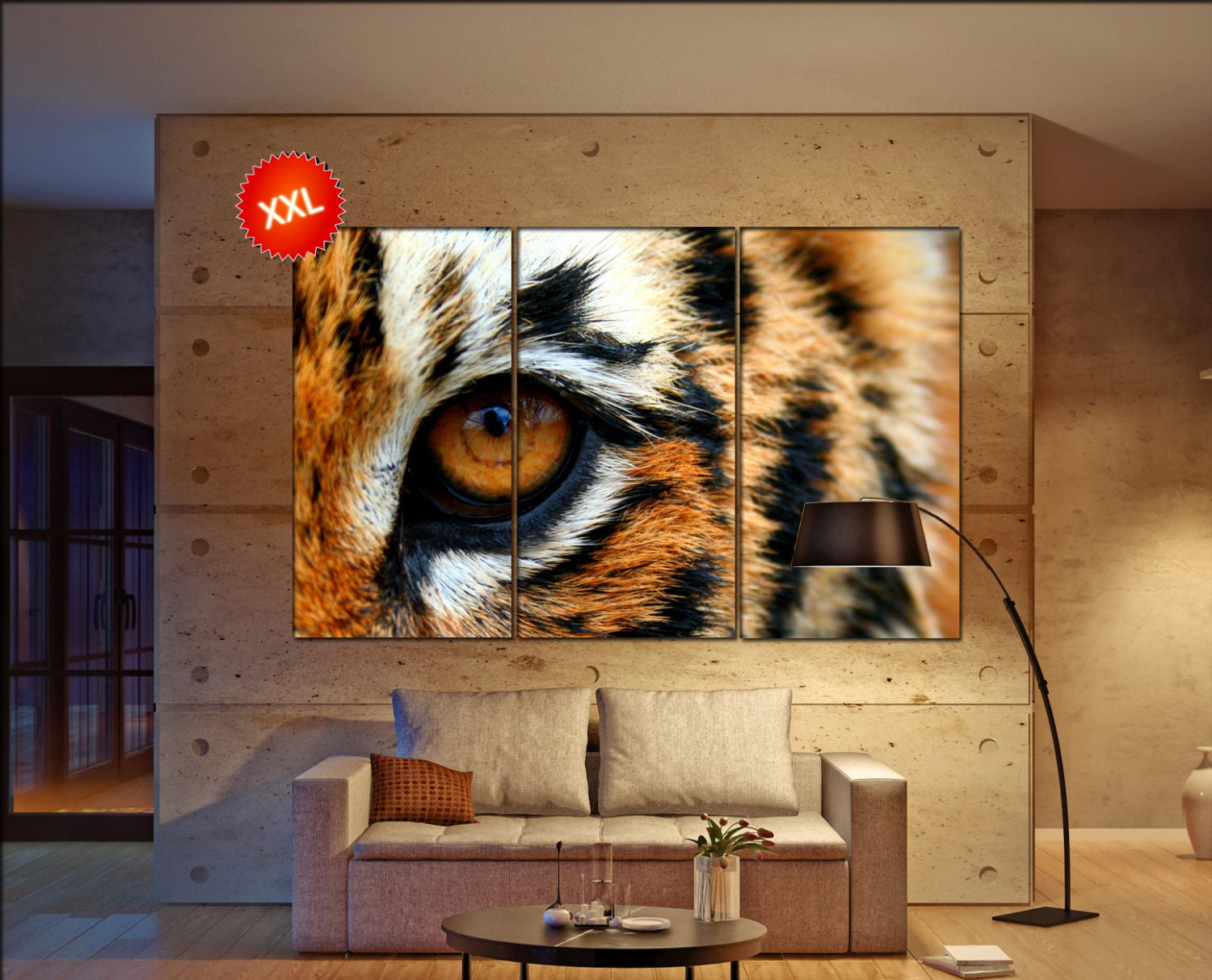 Tiger Eye Canvas Wall Art Tiger Eye Wall Decoration Tiger Eye Canvas 