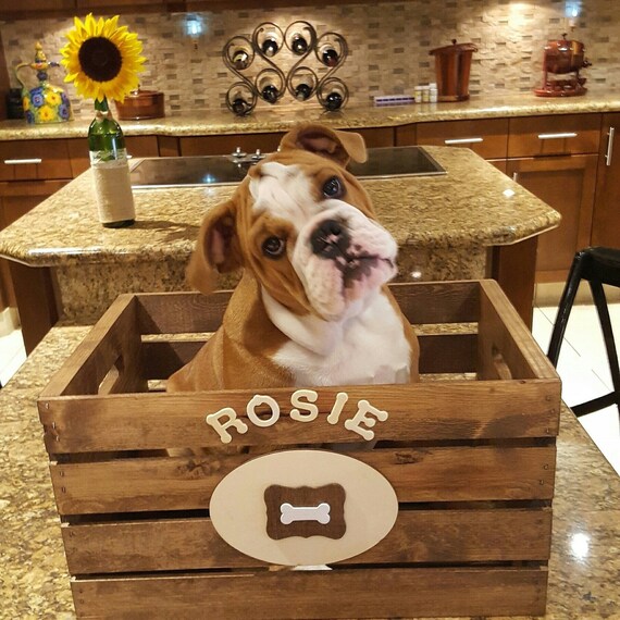 Dog Toy Box Bone Personalized