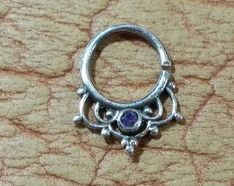 Septum ring, Septum jewelry, Silver septum, Septum piercing, Septum, Nose jewelry, Sterling silver septum, Septum hoop ring, boho septum