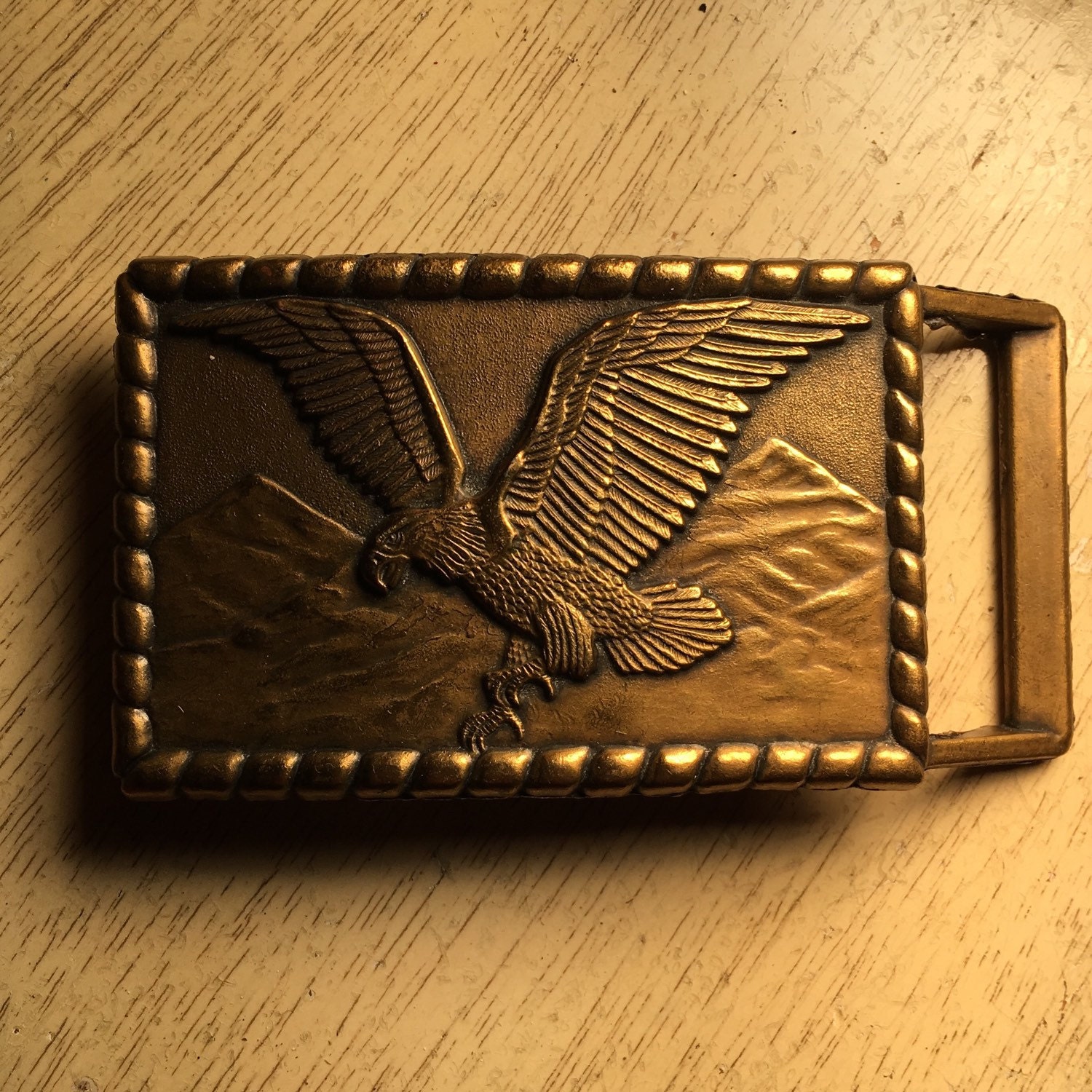 Vintage soaring eagle belt buckle