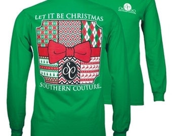 Let it be Christmas Long Sleeve, Southern Couture, Simply Southern Style, Christmas