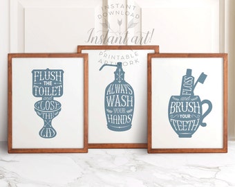 Wash Your Hands you filthy animal PRINTABLE art bathroom