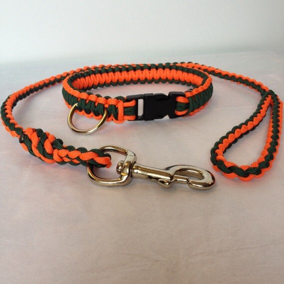 Matching Collar and Leash Set Custom Dog Collar by SabusLeashes