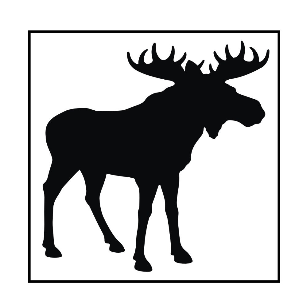 MOOSE STENCIL Available in 2 sizes Create signs and