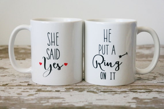 Engagement Coffee Mugs Engagement Announcement I by TheLoveMugs