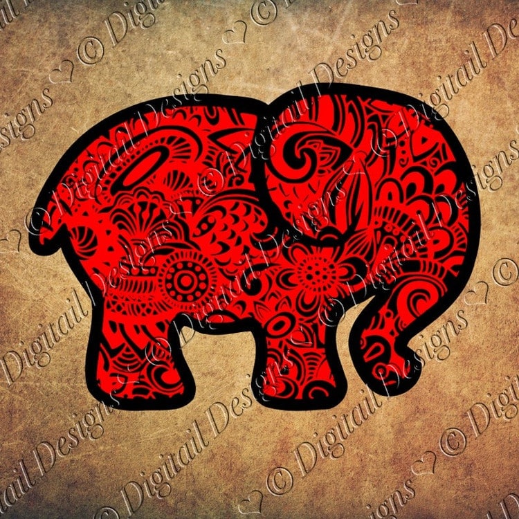 Free Free 140 Zentangle Elephant Svg SVG PNG EPS DXF File