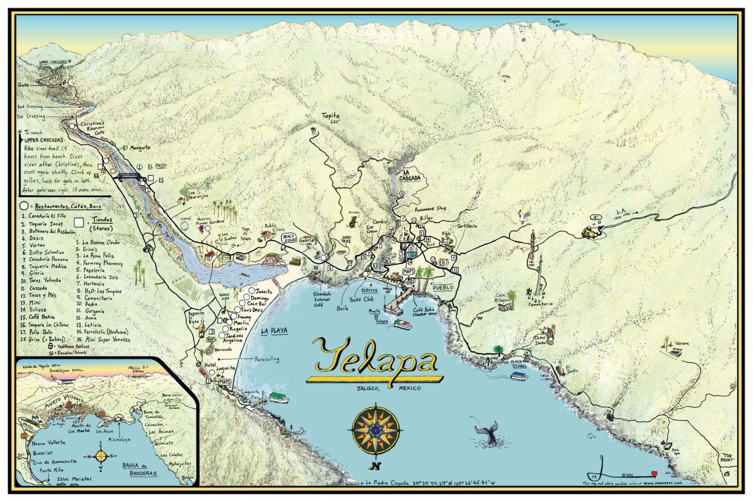 Yelapa Map 2011