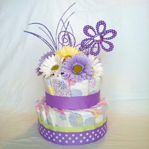 Honest Company Diapers Diaper Cake Girl Diaper Cake by