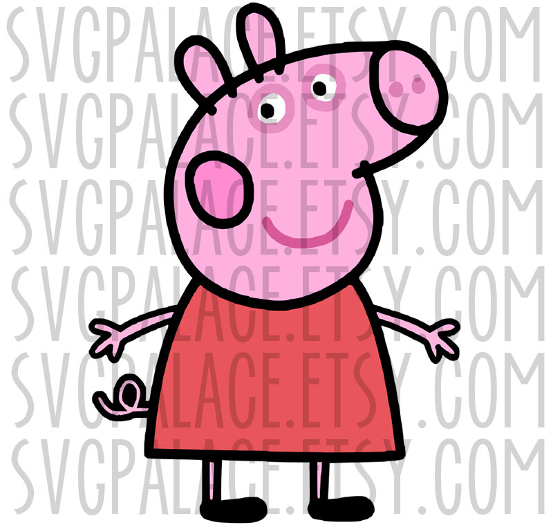 Download Peppa Pig Character SVG Cut File. Cricut Explore. SCAL. MTC.