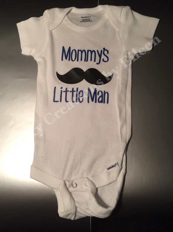 Mommy's little man bodysuit/baby boy by CraftyCreationsbyEQ