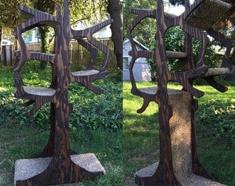 5' Handmade Cat Tree Shaped Like a Tree!