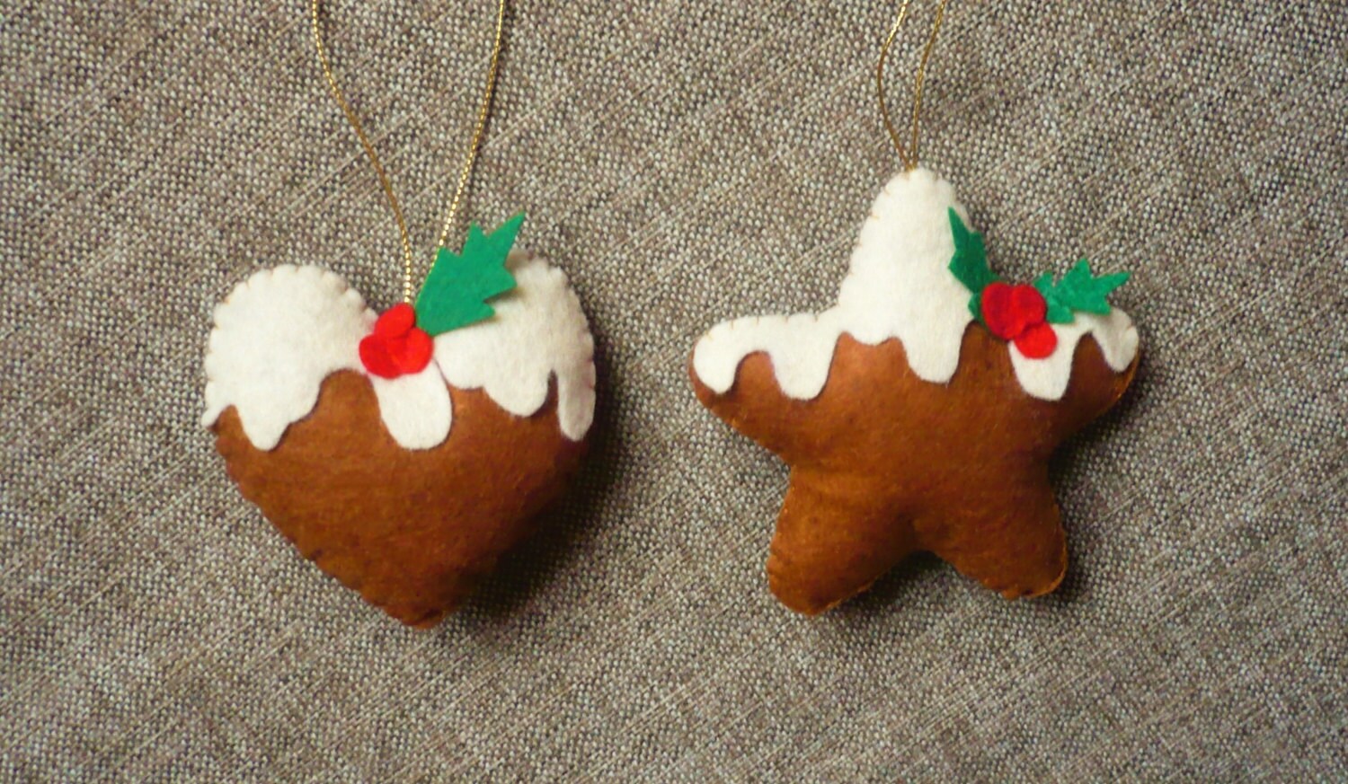 Ginger Cookie Tree Ornaments/ Christmas Ornaments/Christmas