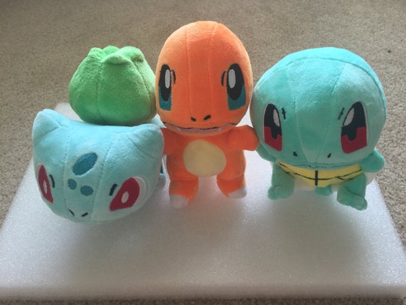 kanto starter plush