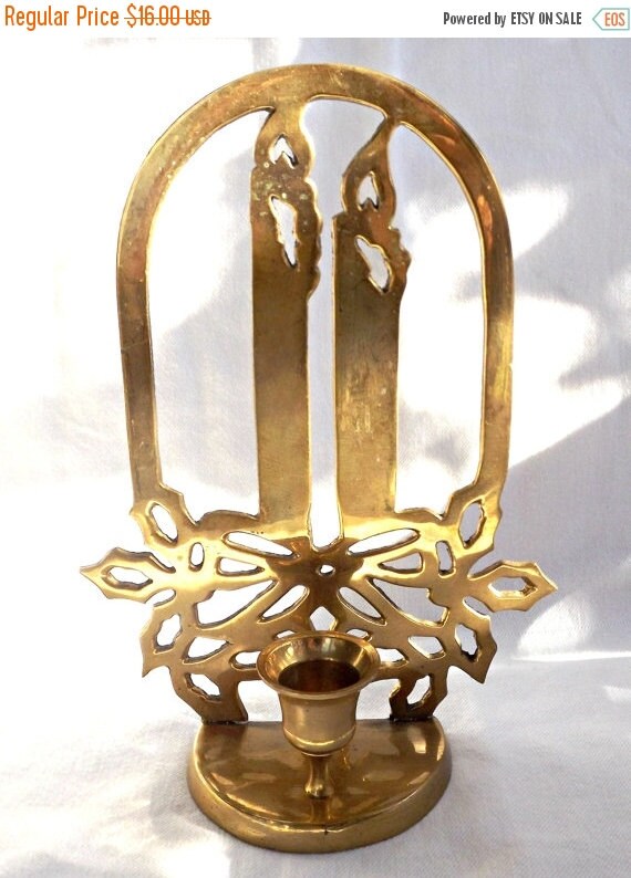 on sale festive brass candle holder retro by on sale festive brass candle holder retro by