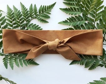 Solid Camel - Headband Headscarf Neckscarf Adult