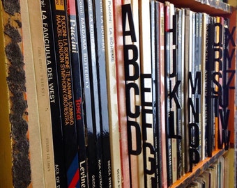 Record Dividers-A-Z Organisation for Vinyl-Dividers for vinyl-Album Dividers-12" Record Dividers-Record Dividers for 12" Vinyl Collection