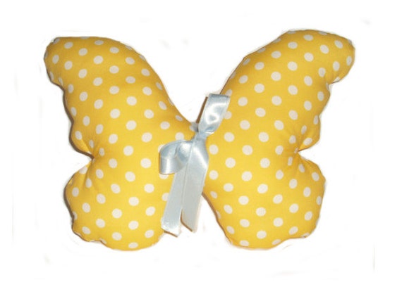 Decorative pillow, children toy, fabric butterfly, stuffed pillow, children fabric toy, children gift, soft children pillow, nursery pillow,