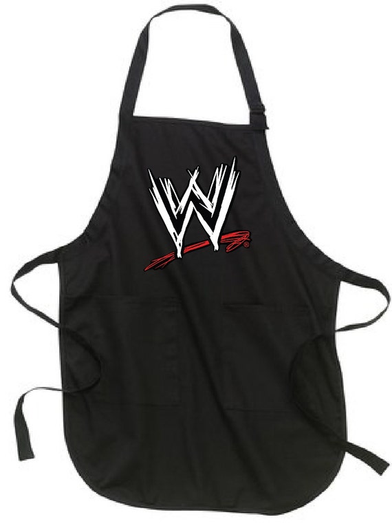 WWE apron custom WWF cartoon apron Wrestling apron by thelionsland