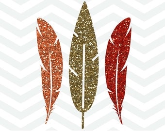 Fall Feathers SVG File, Feathers Cut File, Autumn Cut File, Thanksgiving SVG File, Cut File, Cricut, Silhouette, Thanksgiving, Turkey