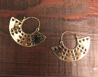 Egyptian Earrings, Brass Earrings, Tribal Earrings, Ethnic Earrings, Festival Earrings, Tribal Jewelry, Indian Jewelry, Indian Earrings