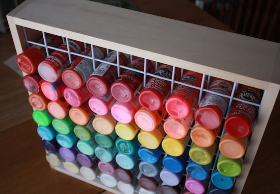 Craft Paint Storage Rack Holds 81 2 Oz Bottles Of Craft Paint Storage Rack Holds 81 2 Oz Bottles Of Square Box Bottle