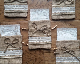 Rustic wedding utensil holder, Wedding utensil holder, Burlap and Lace, Burlap and lace wedding, Rustic Wedding decor, Barn wedding decor