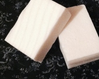 Goats Milk Soap, Coconut Rose, Dye Free Soaps, Made to Order, Rectangle Bar of Soap, Soap with Ridges