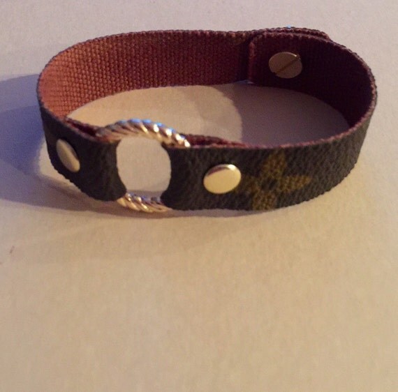 7 bracelet upcycled from authentic louis Vuitton