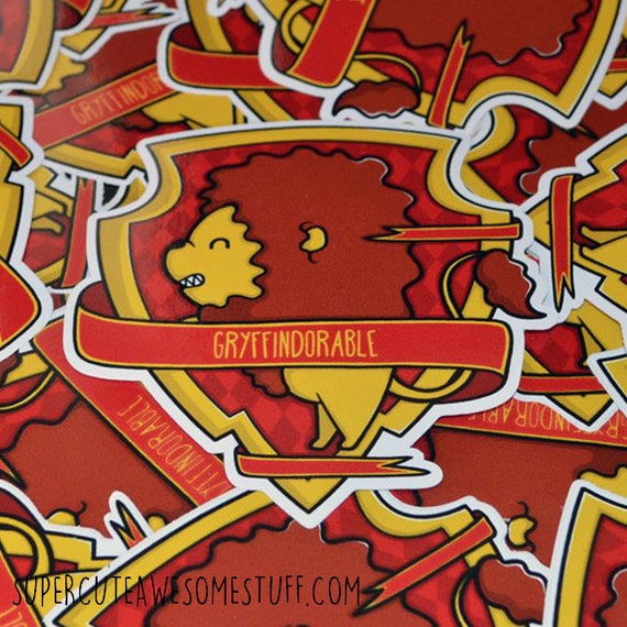 Gryffindorable Sticker 10 cm Die Cut Sticker Cute Harry