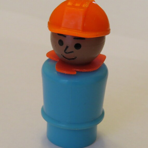 Vintage Fisher Price Little People Construction Worker