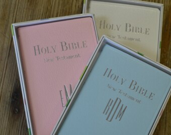 Monogrammed Baby Bible