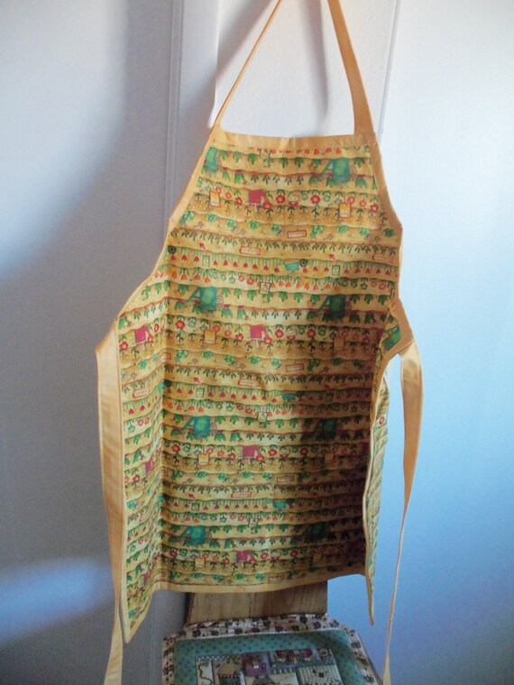 Chicken Feed sack Apron by Myhoneyandme on Etsy