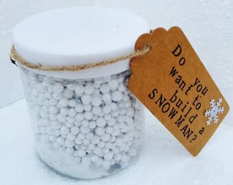 Do you want to build a snowman? fake snow, kids crafts. Make your own snowman. Jar of snow. Make 2D or 3D snowman