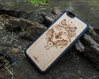 Wolf iPhone 6 Case Marble, iphone 5 case elephant,iphone 5 case silicone cover, iphone 6 plus case wood, iphone 5 case protective