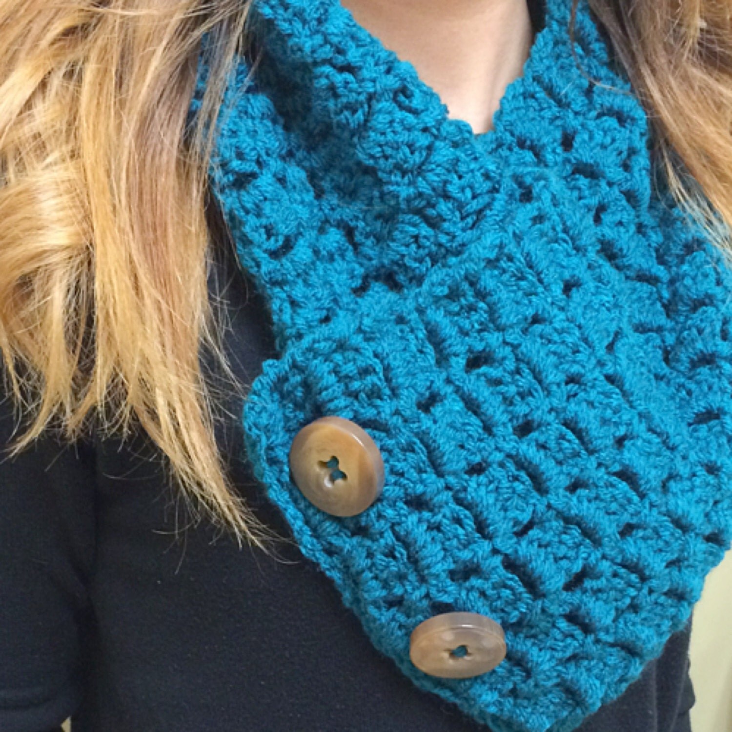 Crocheted Button Cowl