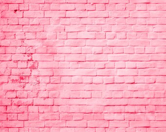 Pink brick wall | Etsy