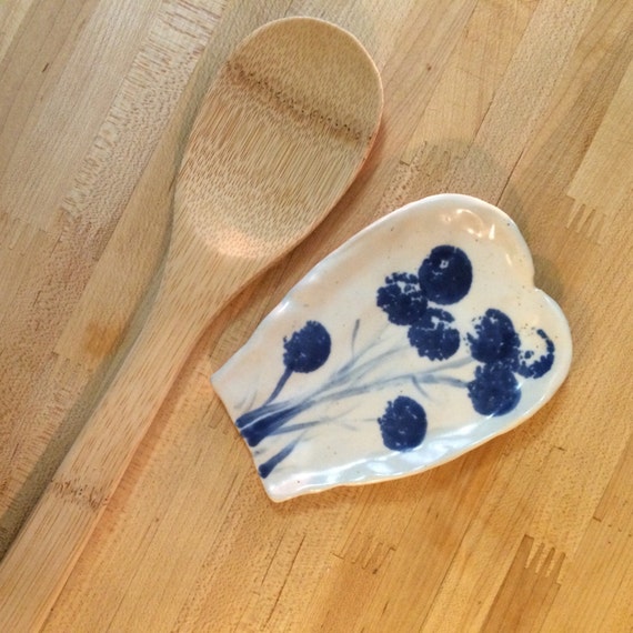 handmade ceramic spoon rest