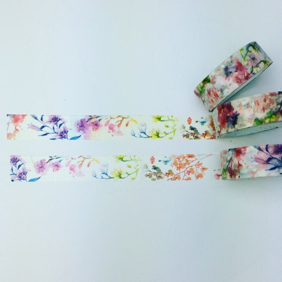 Floral washi tape