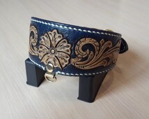 WOZA Premium Windhund Lederhalsband Rindleder Swarovski Rindnappa